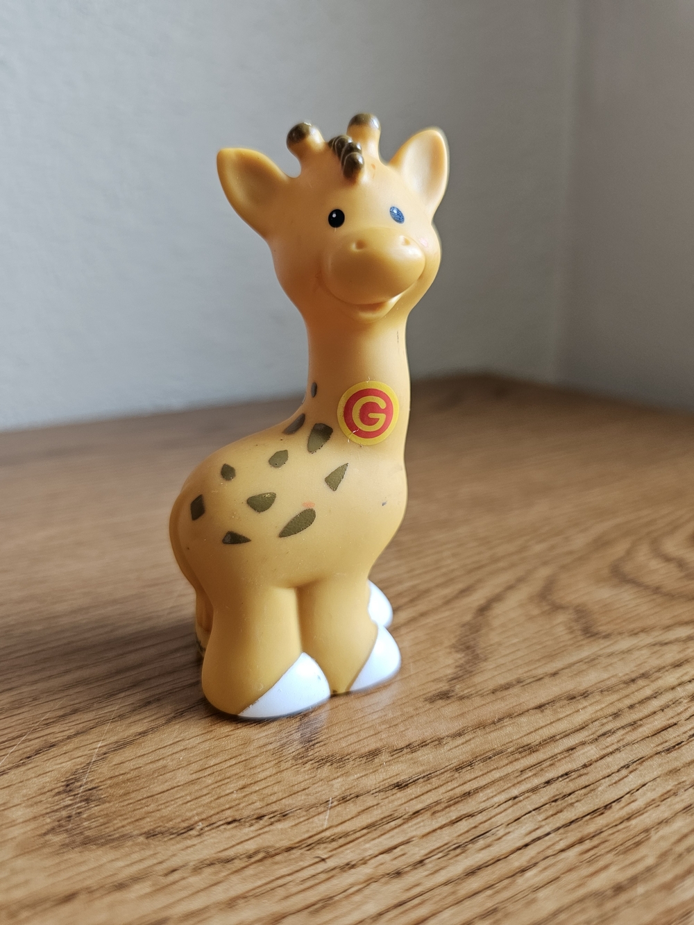 4/$10 Fisher Price Giraffe Little People Toy Zoo Animal G Alphabet Toy
